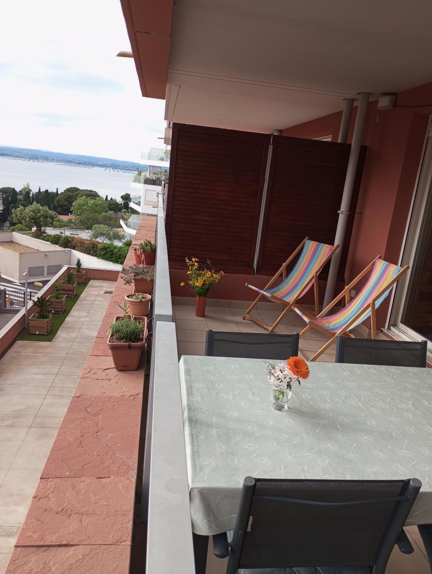 Appartement 1,5 Km Plages Bel Calme Piscine Garage Sète